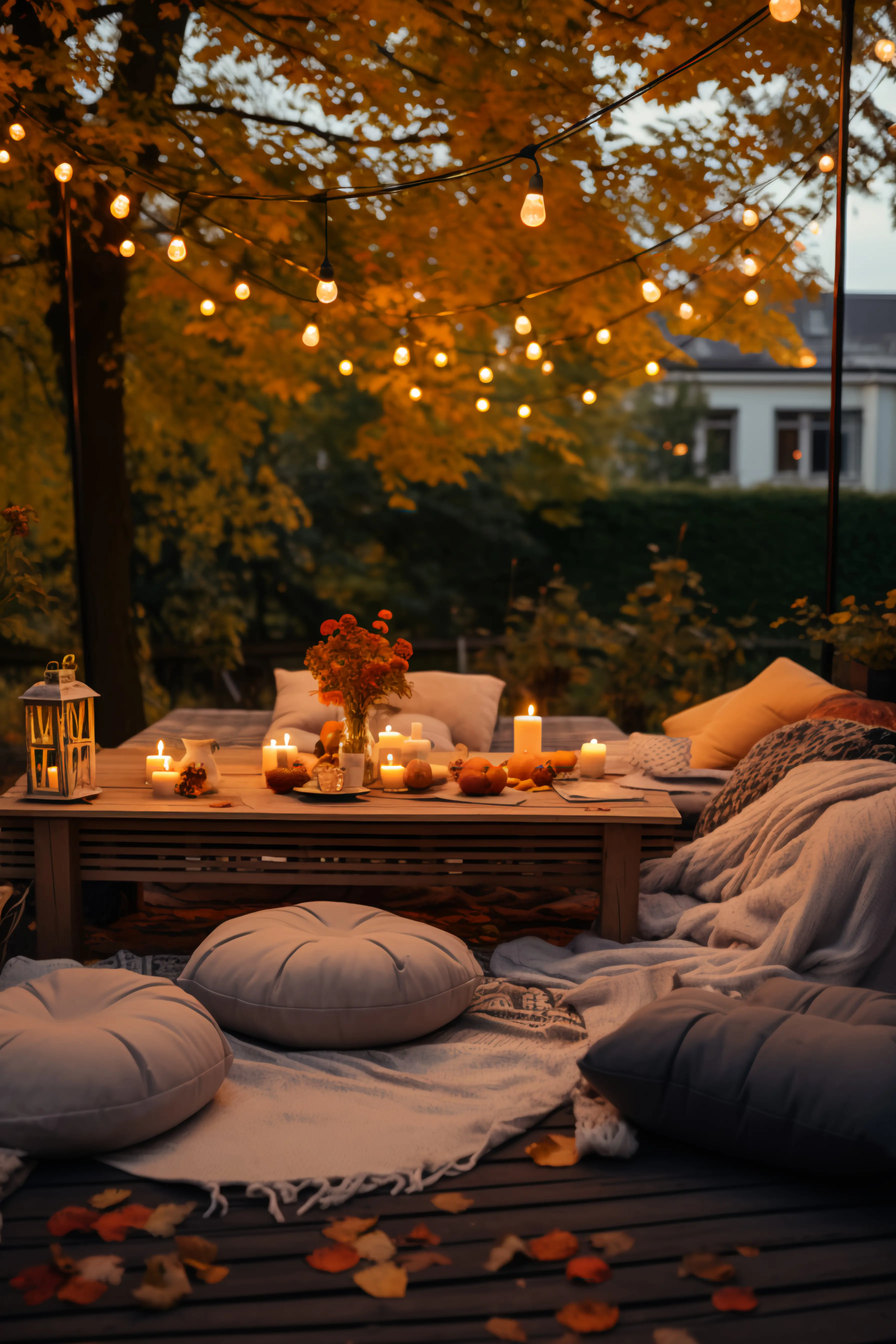 Autumnal home decor that sets a beautiful, cozy atmosphere with folk-floral charm.
